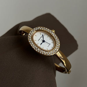 Vintage Diamond Accent Bangle Watch Elegant PDW009 - view 2