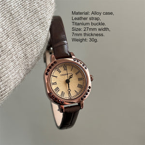 Minimalist Diamond-Cut Glass Square Watch PDW015 - view 5