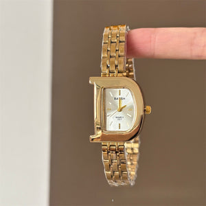 D-Shape Dial Watch Gold Plated Stainless Steel PDW031 - view 2