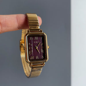 Vintage Rectangular Dial Watch Link Bracelet PDW039 - view 5