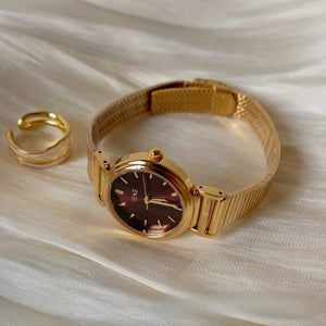 Vintage Rectangular Dial Watch Link Bracelet PDW039