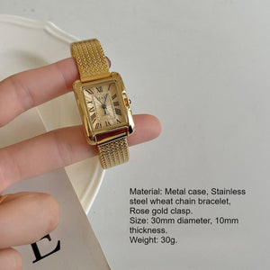 Wheat Chain Bracelet Watch Quartz Rectangular Dial PDW023 - view 3