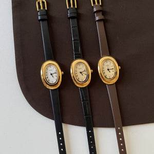 Oval Roman Bangle Watch Titanium PDW010