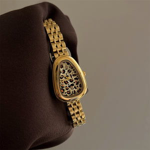 Leopard Print Square Watch Metal Strap Quartz PDW044 - view 8