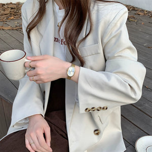 Vintage Oval Small Gold Dress Watch PDW001 - view 3
