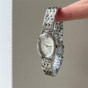 Retro Oval Dial Steel Bracelet Watch PDW012 - view 9