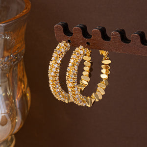 Quiet Luxury Particulate Texture Hoop Earrings