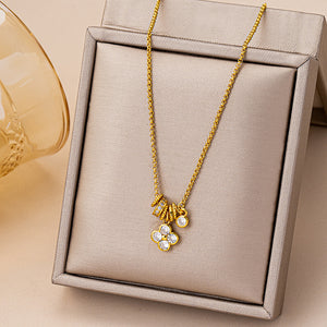 Celestial Sunflower & Stars Pendant Necklace