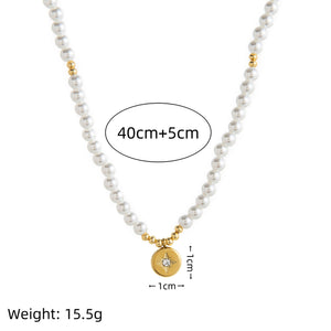 Natural Pearl Beaded Collar Necklace