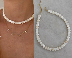 Artisan Shell & Heart Freshwater Pearl Necklace