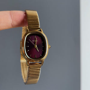 Vintage Rectangular Dial Watch Link Bracelet PDW039 - view 3