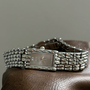 Vintage Rectangular Bangle Watch Stainless Steel PDW029 - view 2