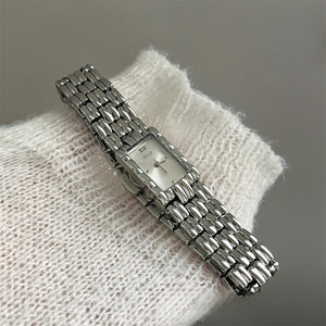 Vintage Rectangular Bangle Watch Stainless Steel PDW029 - view 5