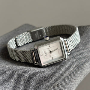 Sugar Cube Square Watch Gold Stainless Steel Quartz PDW034 - view 6