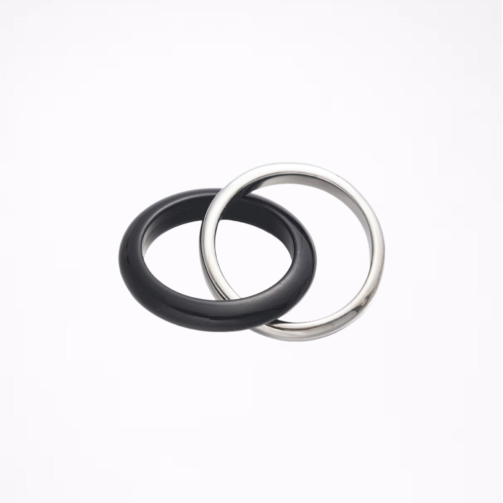 Natural Crystal Spinner Ring