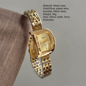 D-Shape Dial Watch Gold Plated Stainless Steel PDW031 - view 3