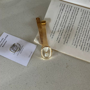Vintage Oval Small Gold Dress Watch PDW001 - view 6