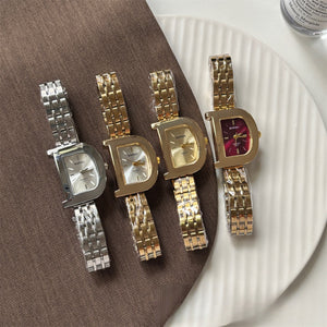 D-Shape Dial Watch Gold Plated Stainless Steel PDW031 - view 5