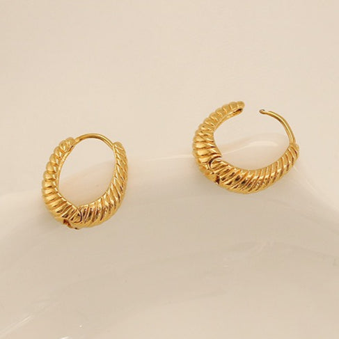 Gold Plated Croissant Ear Cuff