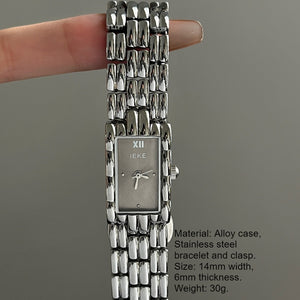 Vintage Rectangular Bangle Watch Stainless Steel PDW029 - view 6