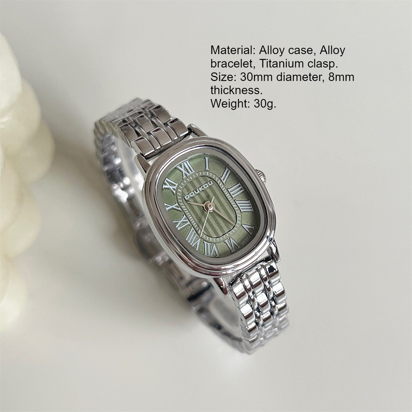 Classic Roman Numeral Oval Dial Watch PDW013 - view 4