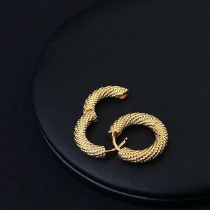 Retro Threaded Ear Cuff 925 Silver