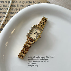 French Roman Numeral Steel Bracelet Watch PDW025 - view 8