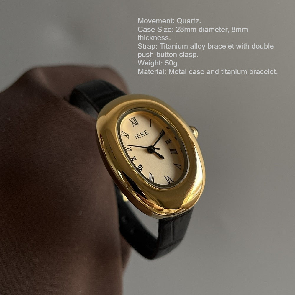 Oval Roman Bangle Watch Titanium PDW010 - view 2