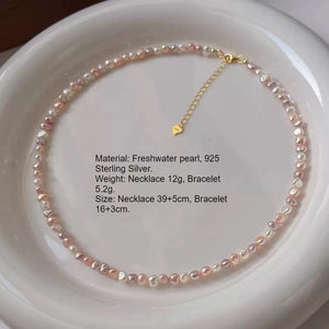 Pastel Baroque Freshwater Pearl Necklace PDNK319 - view 5