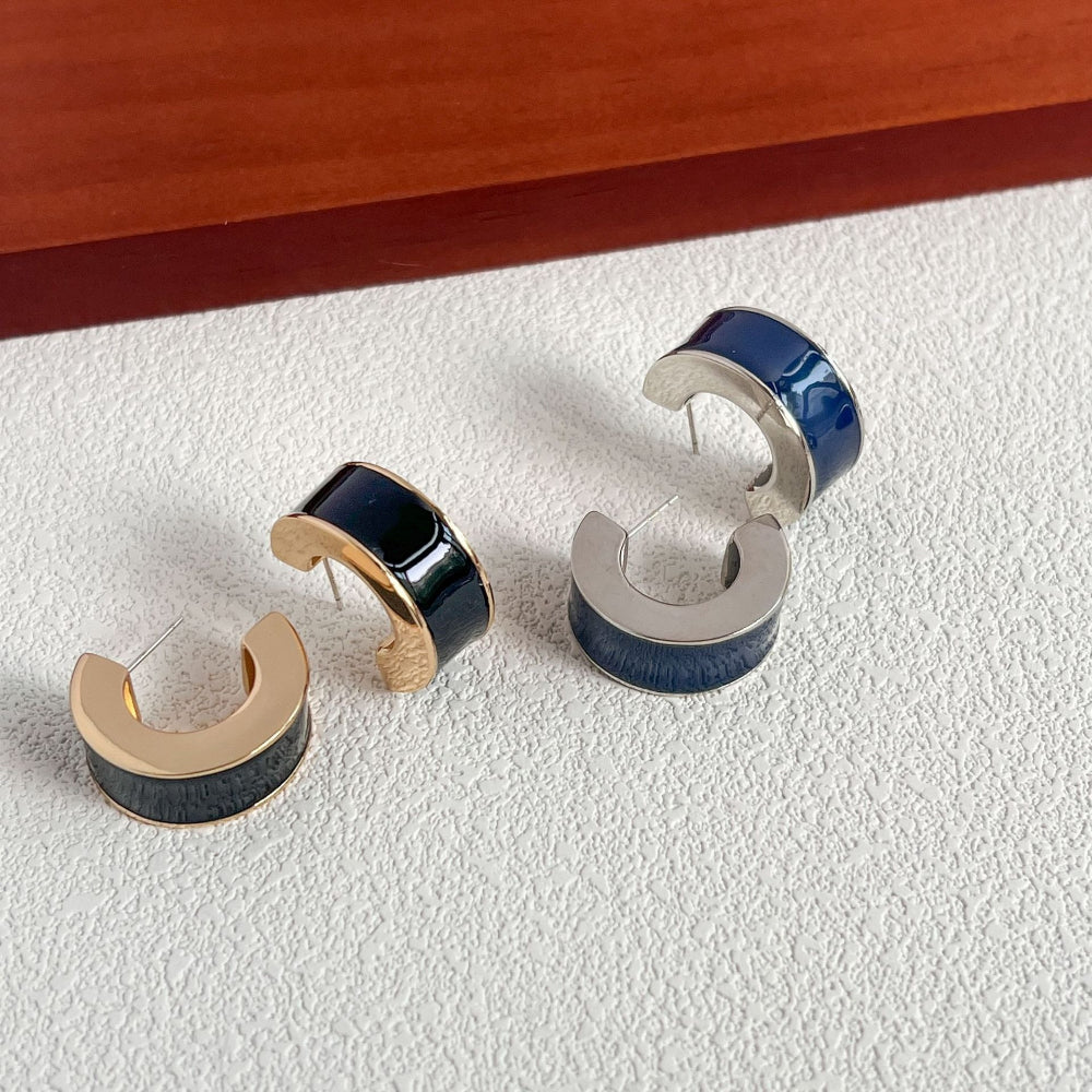 Liquid Enamel Stud Earrings