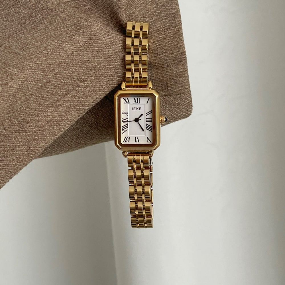 French Roman Numeral Steel Bracelet Watch PDW025 - view 2
