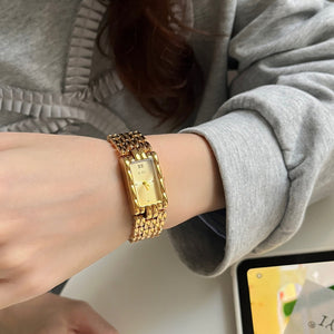 Vintage Rectangular Bangle Watch Stainless Steel PDW029 - view 8