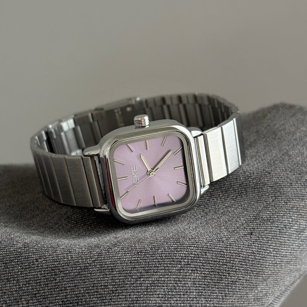 Classic Silver Gray Bamboo Link Quartz Watch PDW002 - view 3
