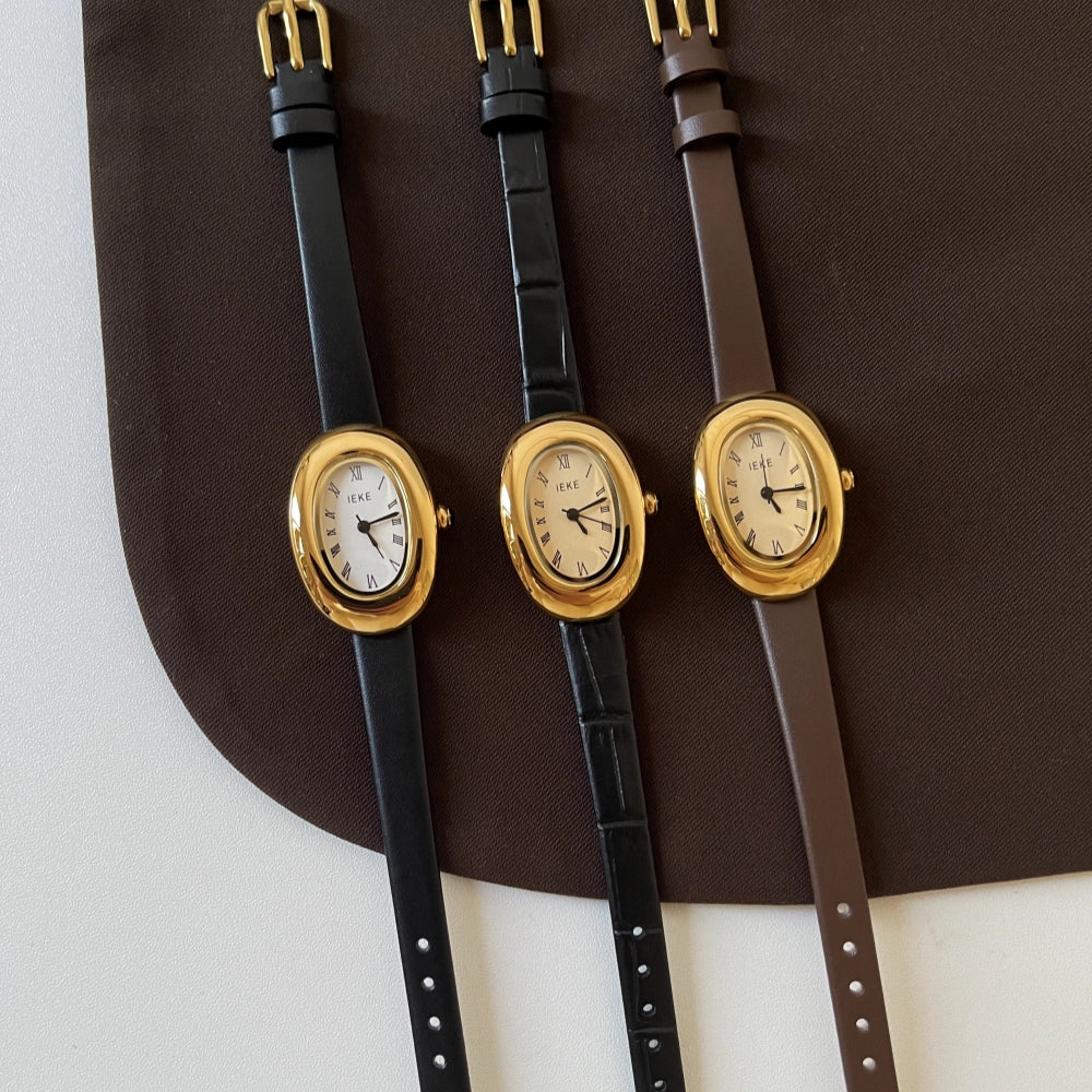 Oval Roman Bangle Watch Titanium PDW010