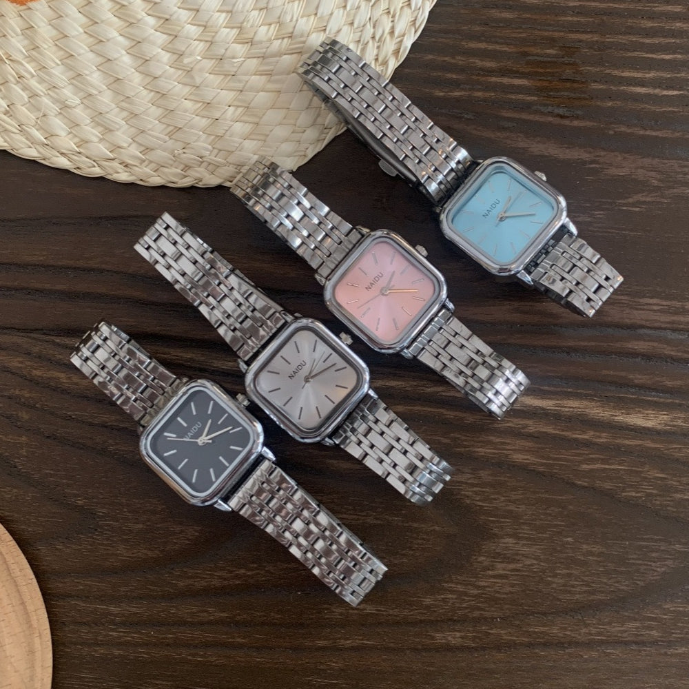 Square Steel Strap Quartz Watch PDW018
