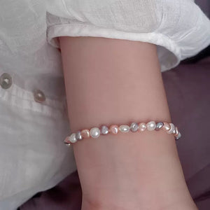 Pastel Baroque Freshwater Pearl Necklace PDNK319 - view 3
