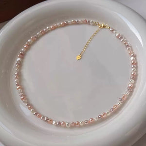 Pastel Baroque Freshwater Pearl Necklace PDNK319 - view 6