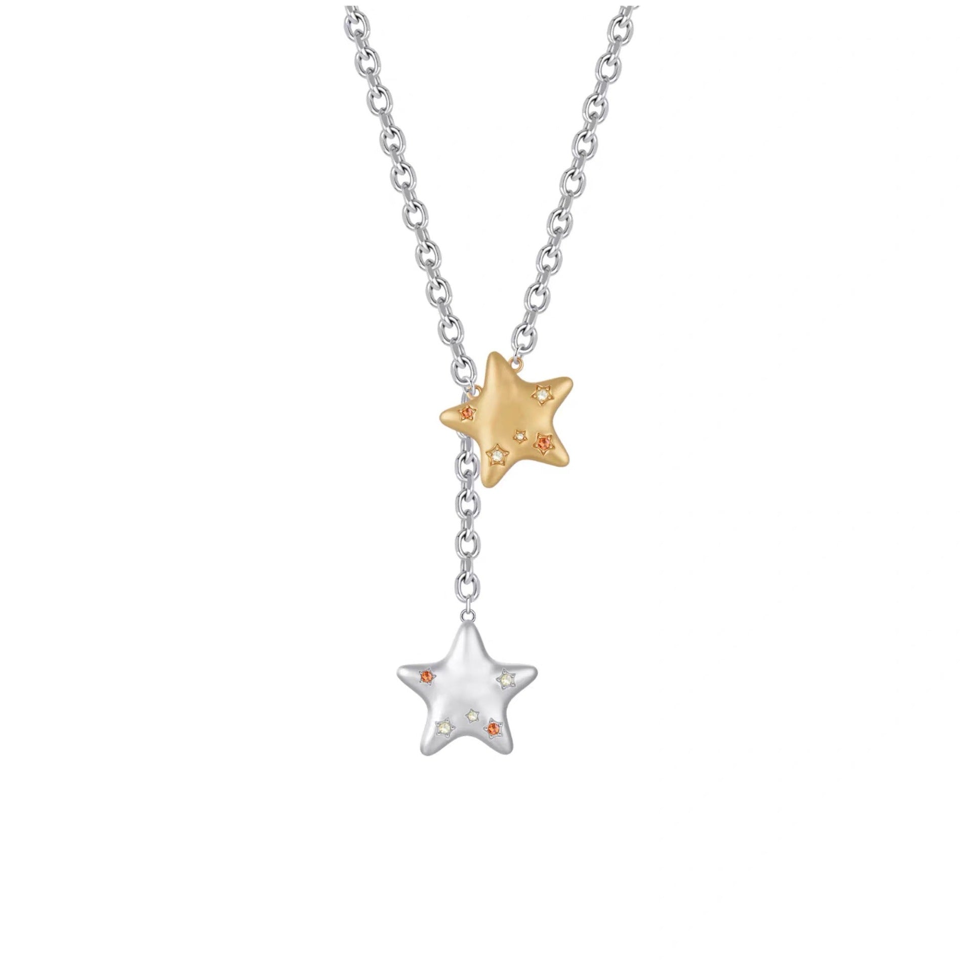Vintage Matte Star Choker Necklace