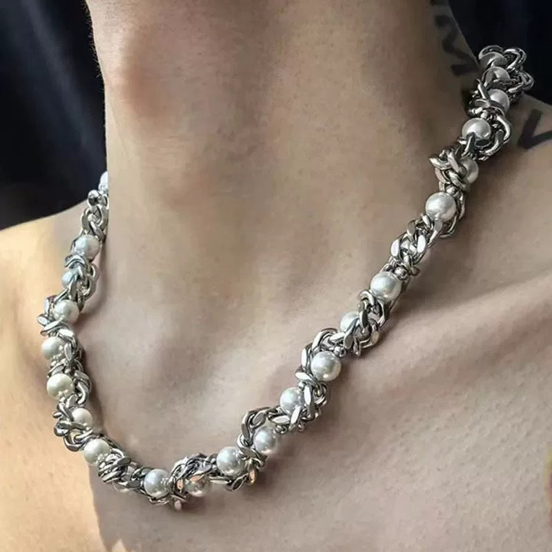 Gothic Layered Necklace Dark Academia Choker