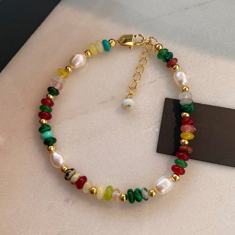 Dopamine Murano Glass & Freshwater Pearl Necklace