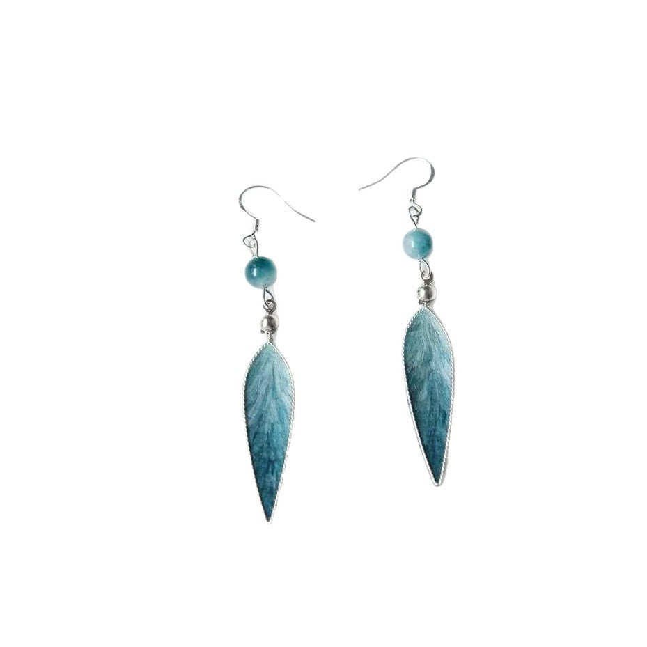 Classical Bamboo Leaf Long Earrings