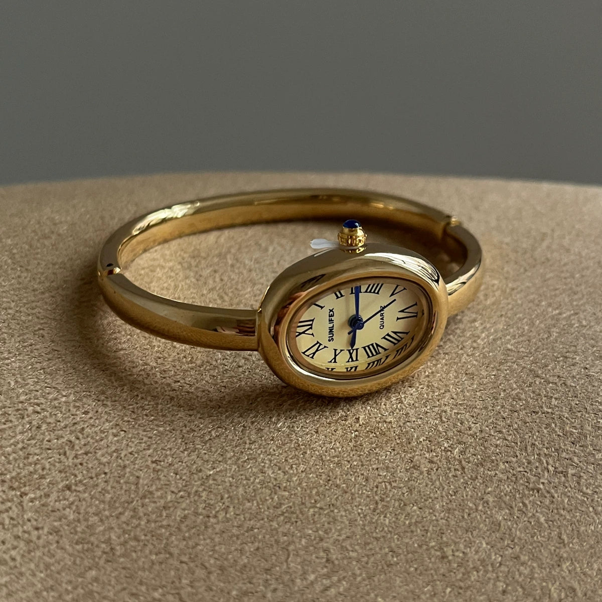 Roman Numeral Oval Watch Titanium Bracelet PDW008 - view 2