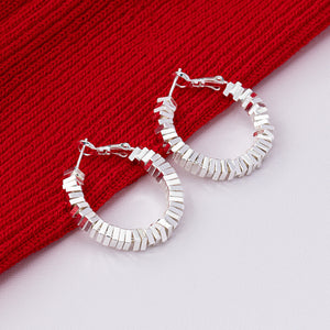 Minimalist Matte Metal Hoops Cold Style