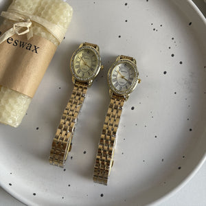 Vintage Oval Dial Watch Gold Tone Faux Leather PDW032 - view 5