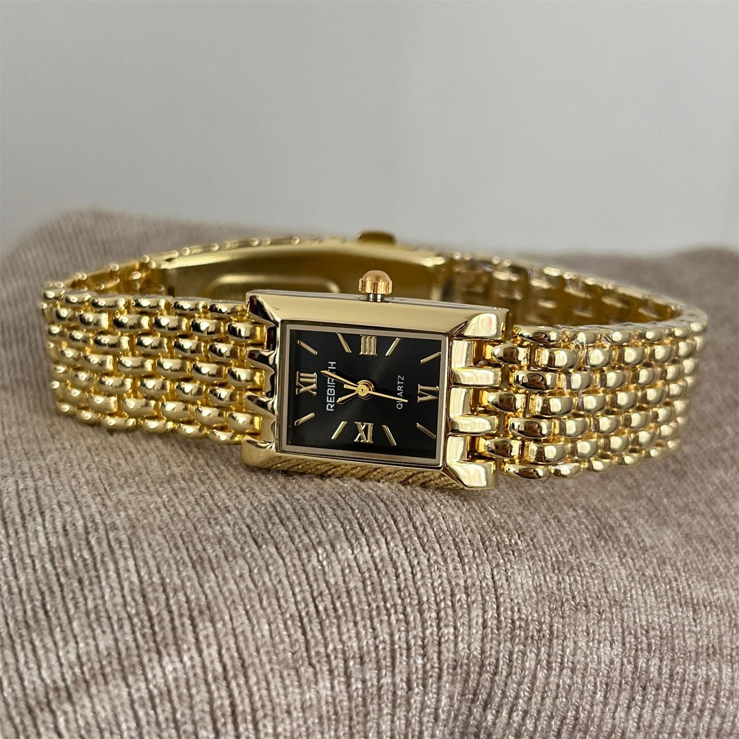 Rectangular Link Bracelet Bangle Watch PDW033