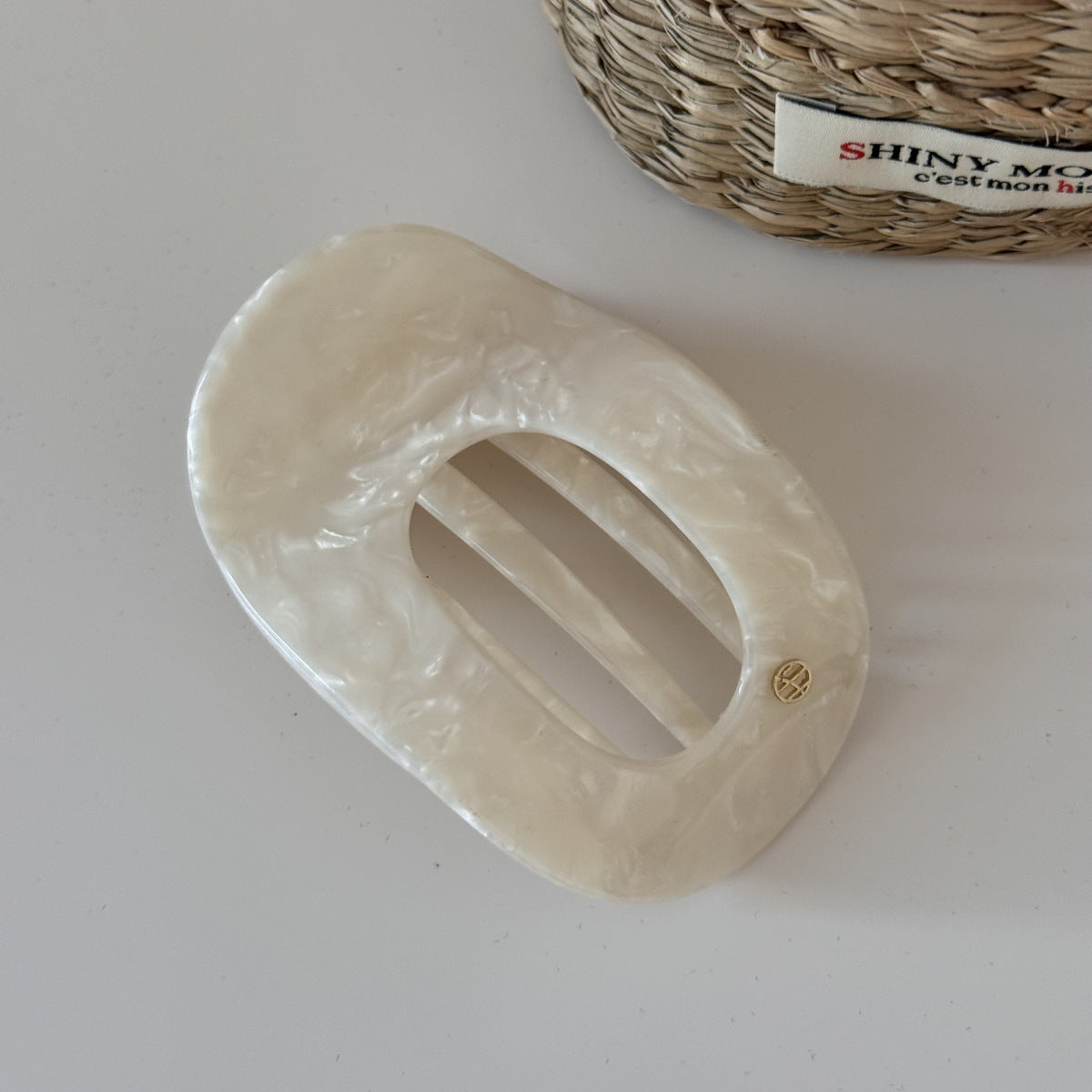Acetate Oval Cutout French Barrette Hair Clip haire004 - view 6