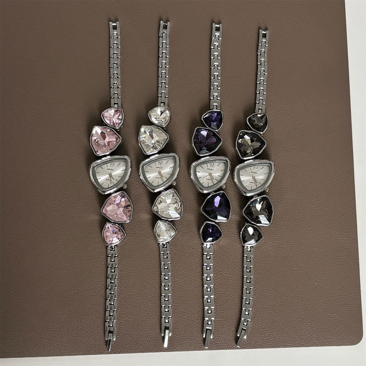 Irregular Chain Watch Colorful Diamond Quartz PDW020 - view 2