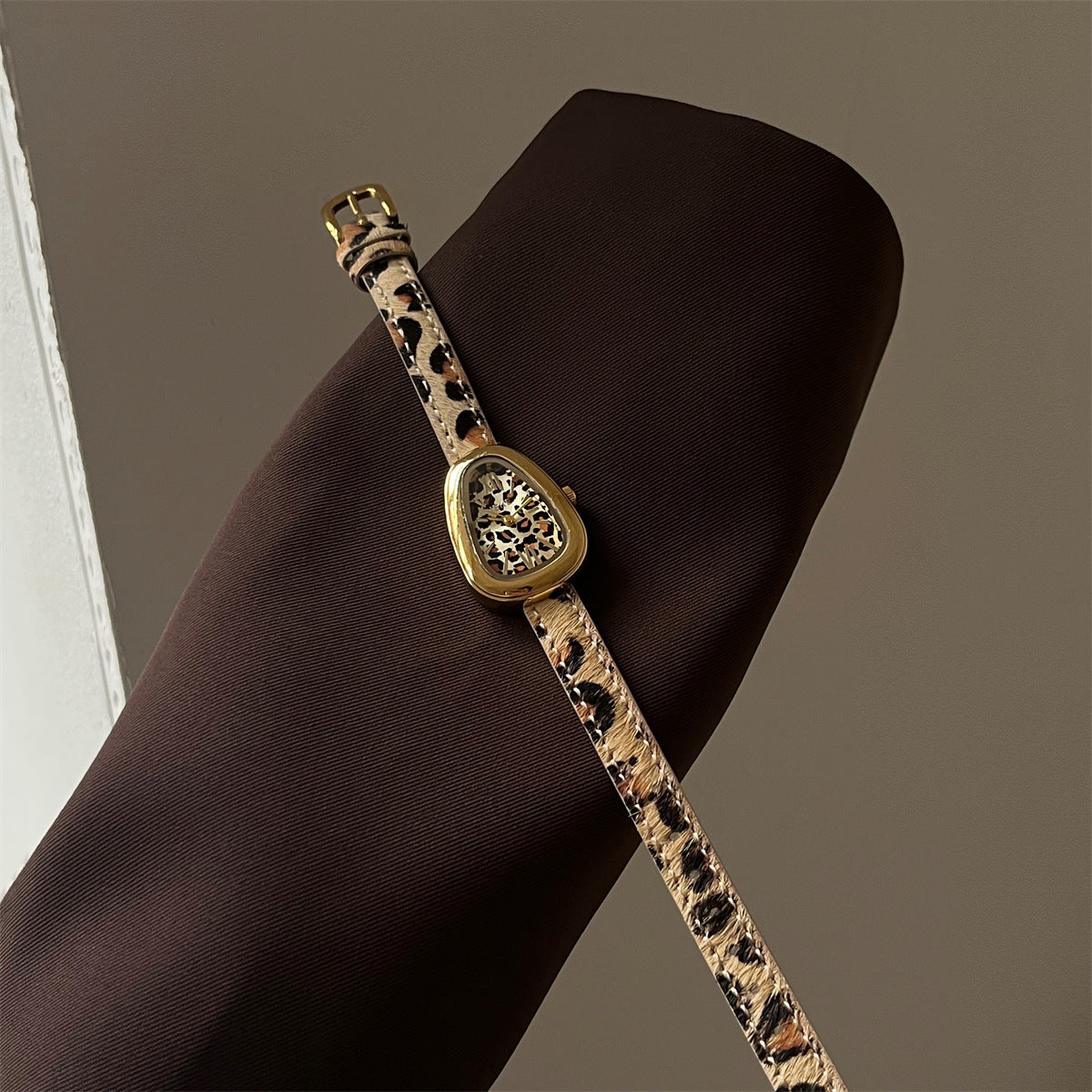Leopard Print & Velvet Snake Head Watch PDW045 - view 2