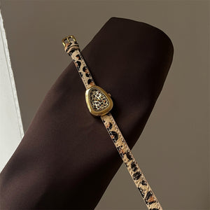 Leopard Print & Velvet Snake Head Watch PDW045 - view 2