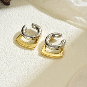 Two-Tone Zircon Ear Cuff (Non-Pierced)